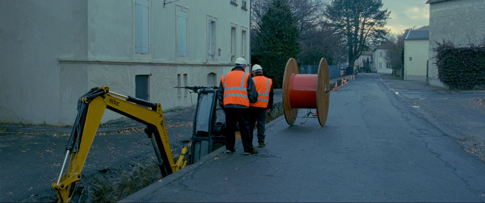 Chantier d'électricité et terrassement